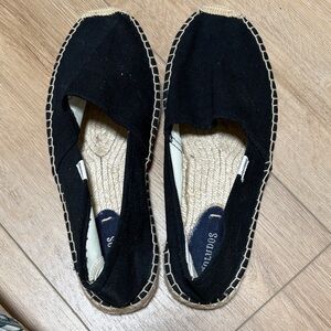 Soludos Black Canvas Espadrilles
